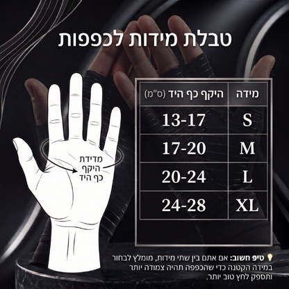 Flowzy Grip™ – כפפות לחץ ותמיכה לכף היד