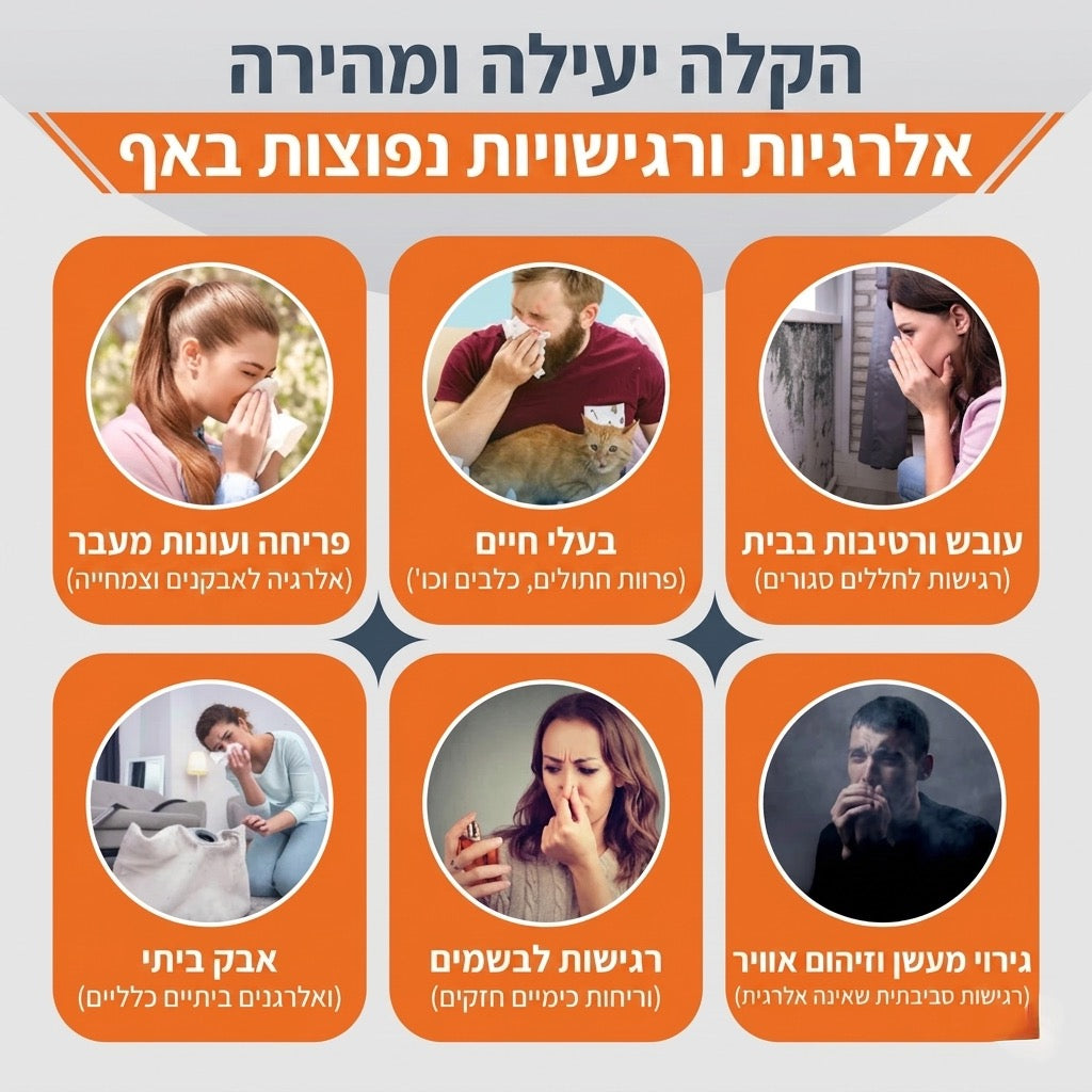 מכשיר אינפרא אדום חכם לאף - ™Flowzy